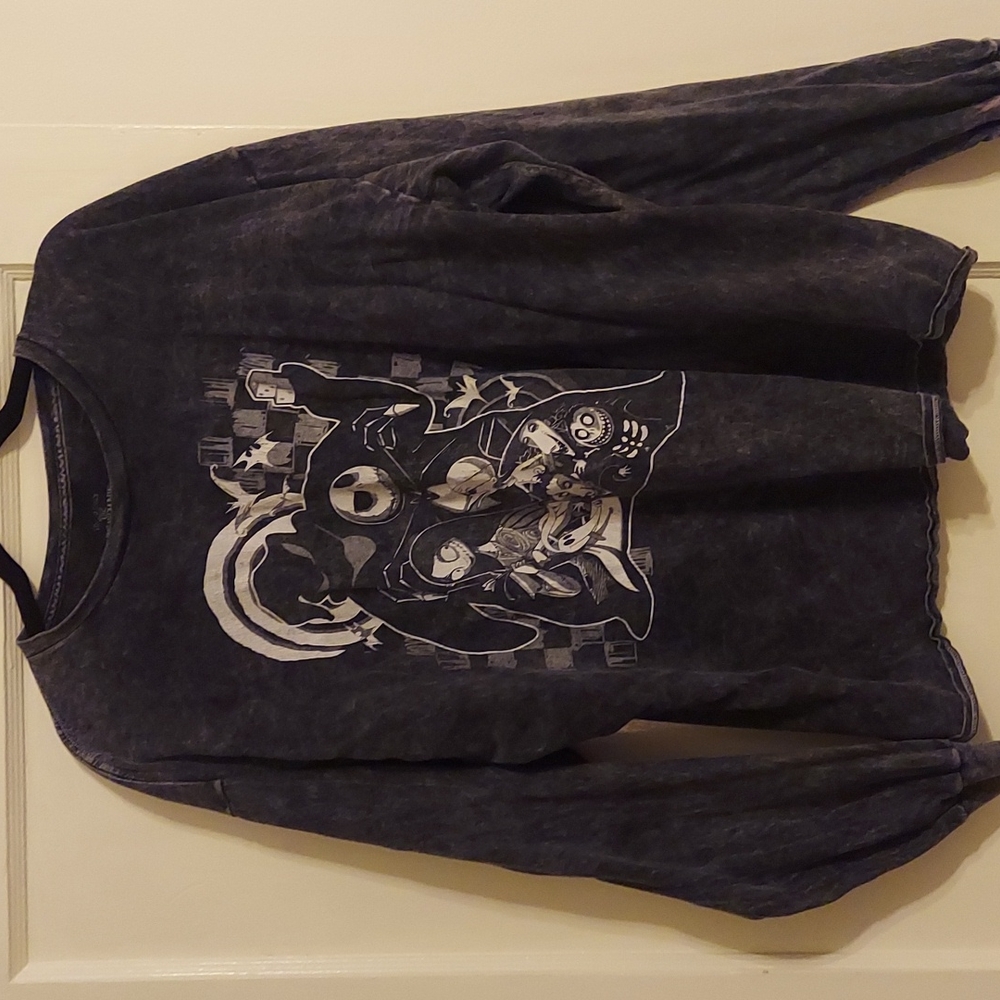 Nightmare Before Christmas acid wash long sleeve